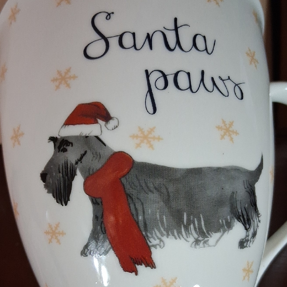Santa Paws Scottish Terrier Holiday Mug By Milly Green. British Design. Ex Cond. - Picture 11 of 12